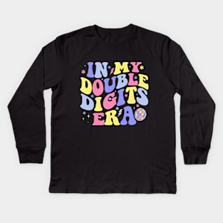 In My Double Digits Era Kids Long Sleeve T-Shirt